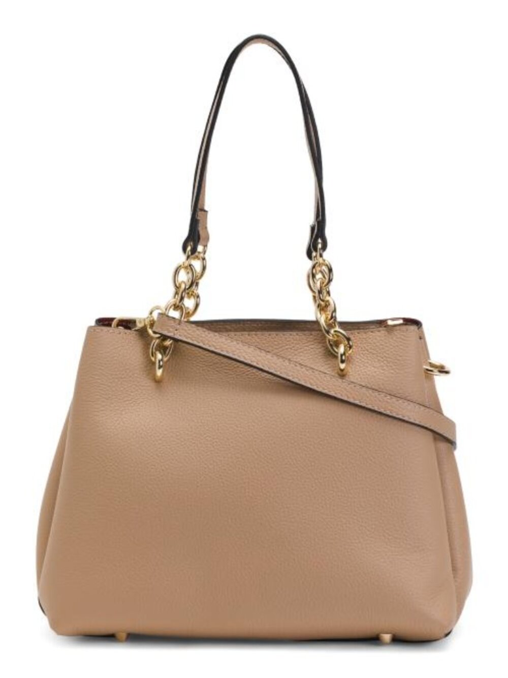 CHEVAL Made In Italy Leather Triple Compartment Satchel